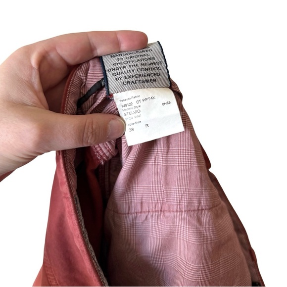 Brioni Jeans Mens 38x30 Terracotta Orange STELVIO Straight Leg Pant Luxury Italy - Picture 3 of 13